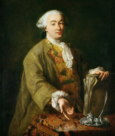 Portret van Carlo Goldoni door Alessandro Longhi